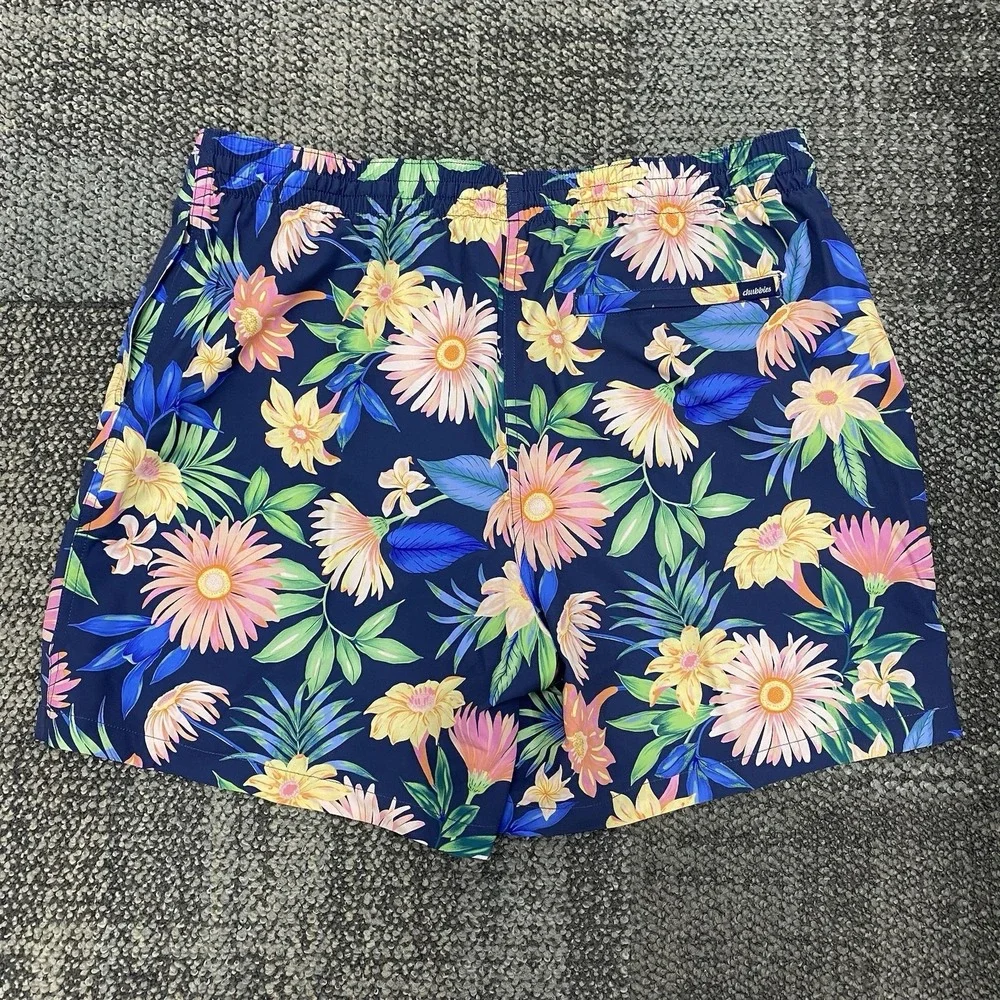 Chubbies Swim Trunks XL Big Bloomers Classic Board Shorts 5.5" Mesh Line Floral - Picture 4 of 6